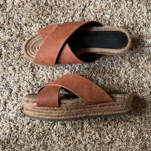 Cork/wedge sandals